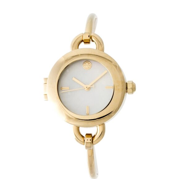 Tory Burch Women's Miller Gold-Tone Stainless Steel Bangle Bracelet Watch 27mm - Picture 4 of 6